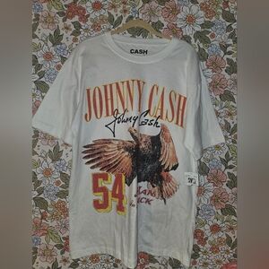NWT Ash White Graphic Tee with Eagle Design